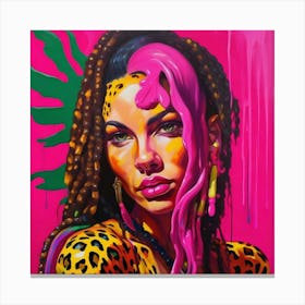 'The Girl In Pink' Canvas Print