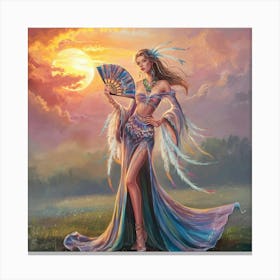 A Breathtaking Illustration Painting Of A Fashiona Dmcdzymdraa9zdbng9j2ew Y8lpozazrbkaem S6ki1tq Canvas Print