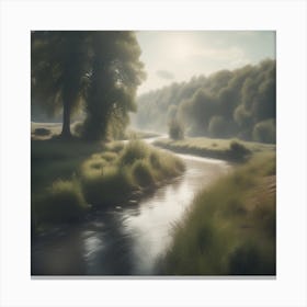 Sunrise In The Woods Canvas Print