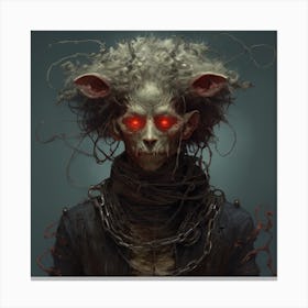 Satanic Creature Canvas Print