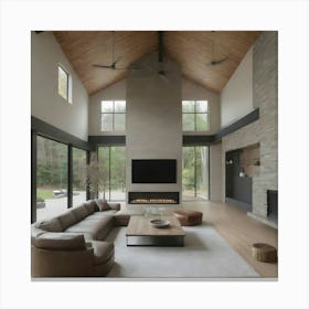 Modern Living Room 20 Canvas Print