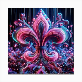 Heraldic Lily 3 Canvas Print