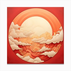 Clouds And Sun Canvas Print