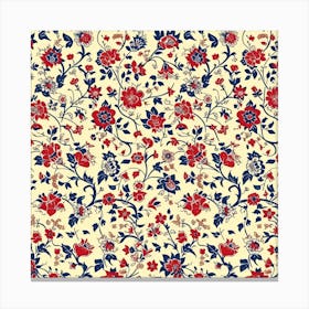 Marigold Mist Bloom London Fabrics Floral Pattern 6 Canvas Print