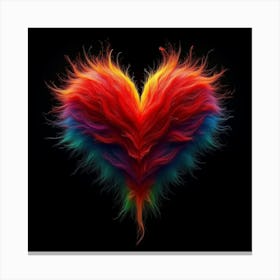 Heart Of Rainbows Canvas Print