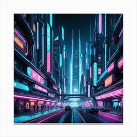 Futuristic City Canvas Print