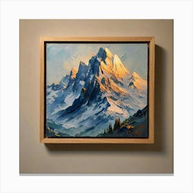 Mountain Landscape Painting 2 Canvas Print