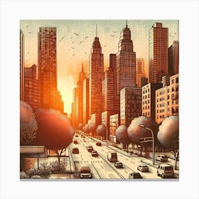 Cityscape 9 Canvas Print