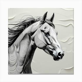 Horse Portrait Toile