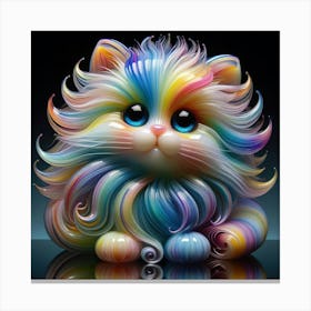 Rainbow Cat 9 Canvas Print