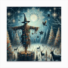 The scarecrow, Christmas (Variant 1) Canvas Print