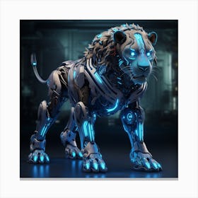 Robot Lion Canvas Print