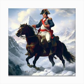 Napoleon On Horseback Canvas Print