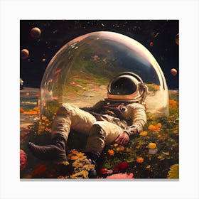 My Space Observatory Square Canvas Print