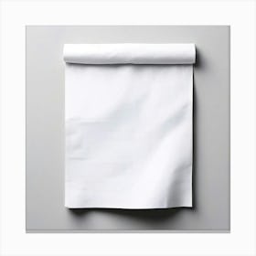 White Paper On A Gray Background Canvas Print
