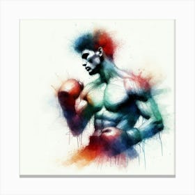 Boxer Painting Canvas Print