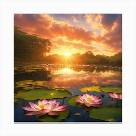 Lotus Lily 1 Canvas Print