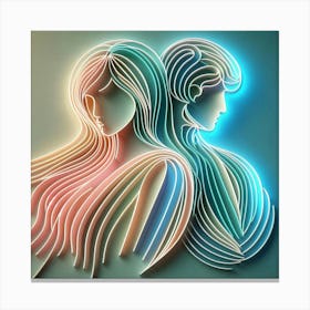 A man and woman 4 Canvas Print