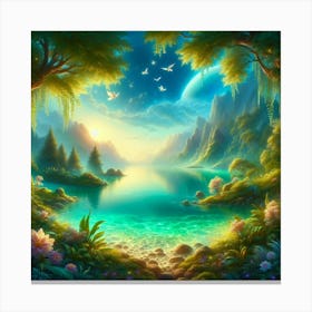 Landscape In The Forest 1 Canvas Print