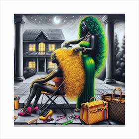 'Two Women' 1 Canvas Print