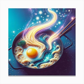 Noodle Art Canvas Print