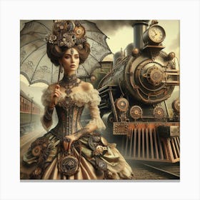 Steampunk Woman 6 Canvas Print