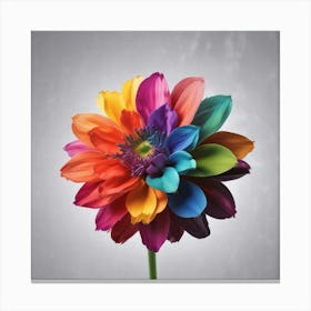 Rainbow Flower 3 Canvas Print