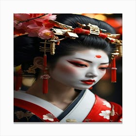 Geisha 2 Canvas Print