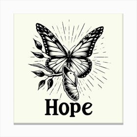 Hope Butterfly Canvas Print