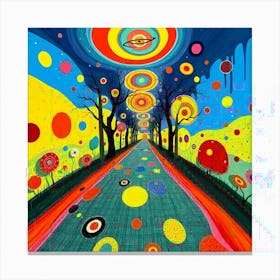 Psychedelic Road 1 Canvas Print