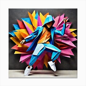 Origami Dancer 114 Canvas Print