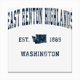 East Renton Highlands Washington Wa Vintage Athletic Navy Sp Toile