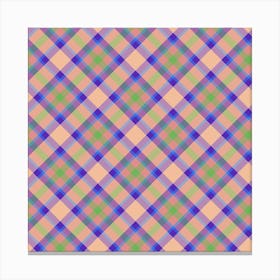 Plaid Fabric 17 Canvas Print