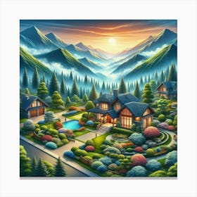 Fill Homes With Calming Landscapes Canvas Print