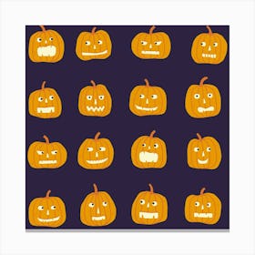 Halloween Pumpkins Canvas Print