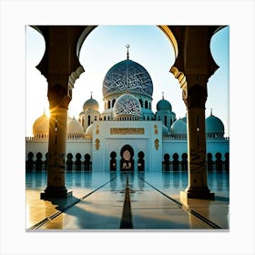 Sheikh Zayed Grand Mosque Canvas Print