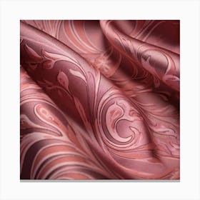 Pink Silk Fabric Canvas Print