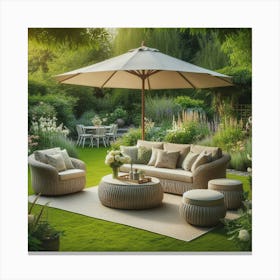 Garden Furniture Canvas Print