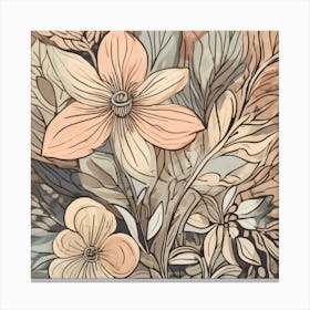 Autumn Floral Canvas Print