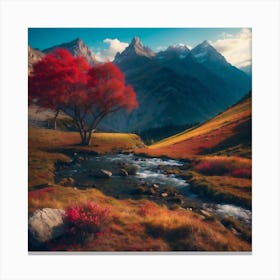 Autumn In The Mountains Canvas Print