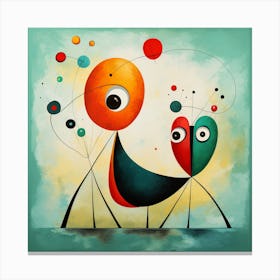 Bird On A String Canvas Print