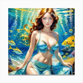 Mermaidetg Canvas Print