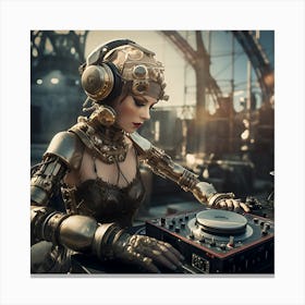 Steampunk Dj 6 Canvas Print