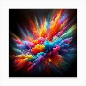 Colorful Powder Explosion 12 Canvas Print