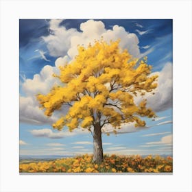 Yellow Tree 1 Canvas Print