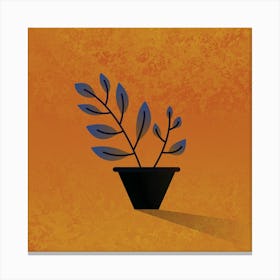 Plant In A Pot Wall Art Canvas Print