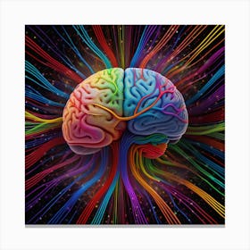 Colorful Brain 31 Canvas Print