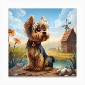 Yorkshire Terrier At The Break Of Dawn Canvas Print