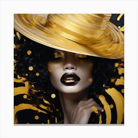 Gold Hat 2 Canvas Print