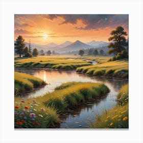 Create An Artwork In The Style Of Realism Art Nicely Smell A Watercolor Essence The Scene Should Dep 1866390388 Canvas Print